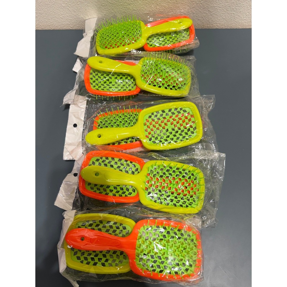 Lot of 10 Vented Detangling Hair Brushes Flexible Honeycomb Fast Drying NEW